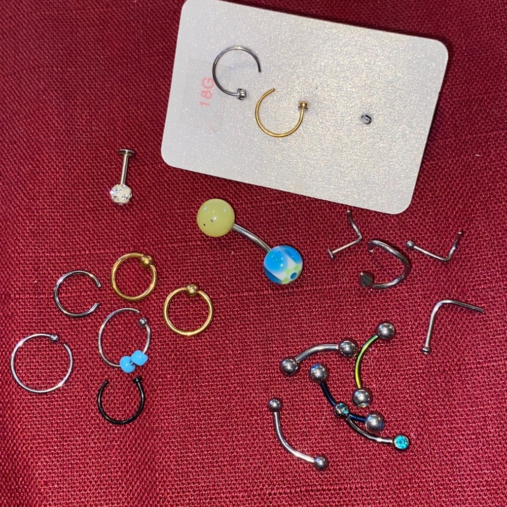 Lot Nose rings belly button rings